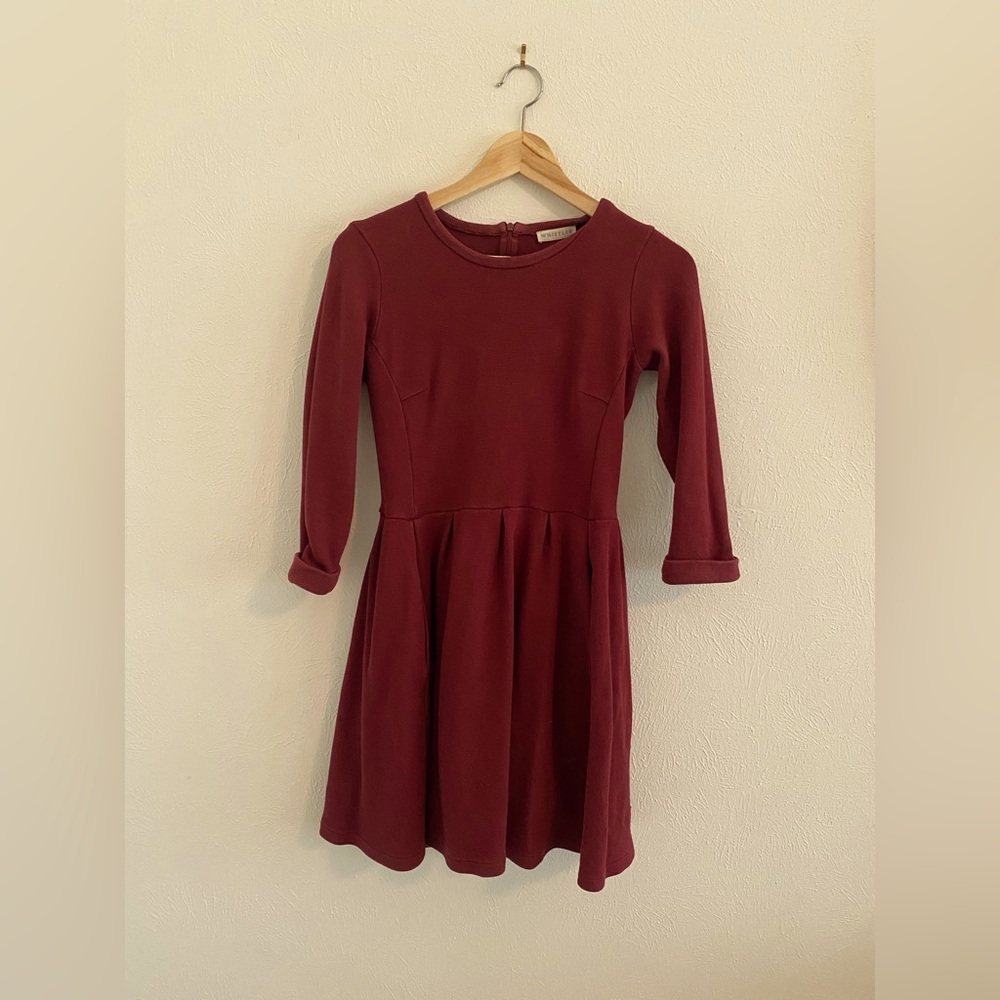 Whistles burgundy Dress.